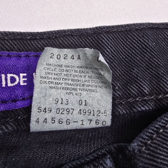 Vtg 90s Y2K Levi's SilverTab Black Denim Baggy Mega Wide Leg Jeans Skater - Picture 8 of 12